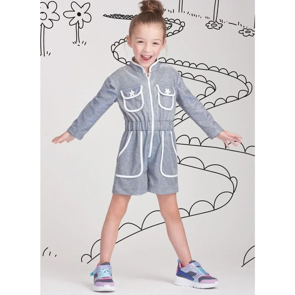 Simplicity Sewing Pattern 9722 R11705 Jumpsuit Romper Dress Girls‎ Size 3-6